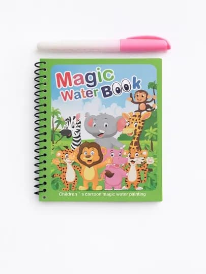Magic Water Book многоразовая детская водная раскраска водяная раскраска — NURMK-RASKRASKA-ЛАЙМ