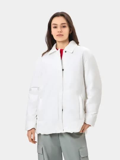 TERRA PRO Женская куртка короткая длина AW23WYN-24034 — TERRA-24034-БЕЛЫЙ-M