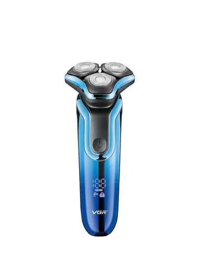VGR V-377 Professional Shaver — шейвер, 9000 RPM, титановая сетка, LED дисплей — BRBR-SHAVACOLLECTION-МОРСК