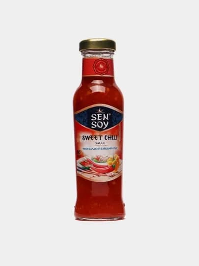 Соус чили Sen Soy сладкий стеклянная бутылка, 320 мл