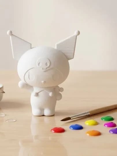 Фигурки для раскрашивания с любимыми героями мультфильмов, детский набор творчества — FIGURKI-FIGURKICARTOONS2-ФИОЛЕТ