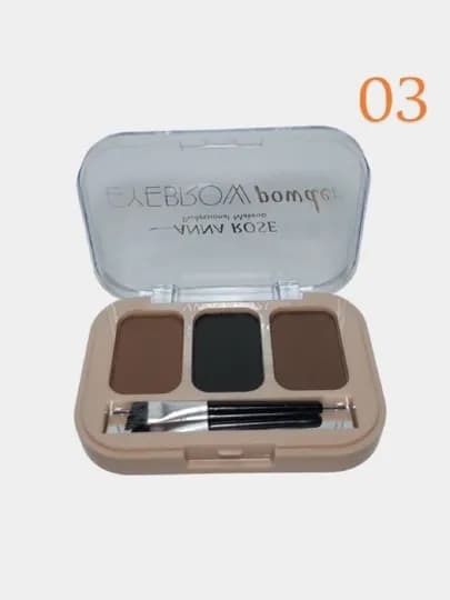 Тени для бровей, два оттенка, водостойкие — BBEAUTY-ANN123-ЛАЙМ