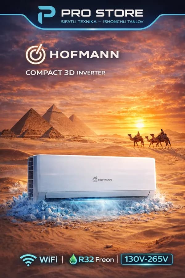 Кондиционер Hofmann Compact 3D Inverter 24, белый