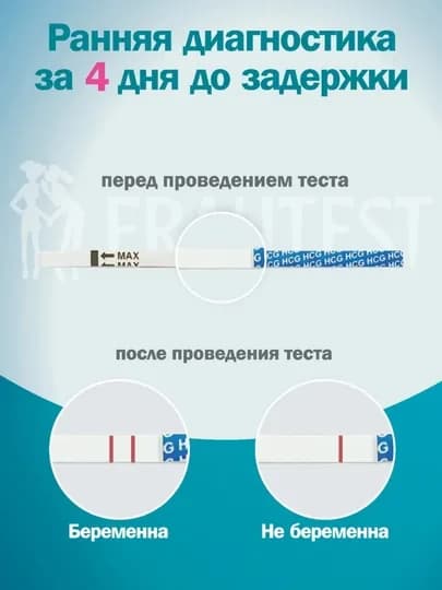 Тест на беременность Frautest Double Control, 2 шт