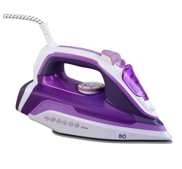 Утюг BQ SI1002, белый‑фиолетовый