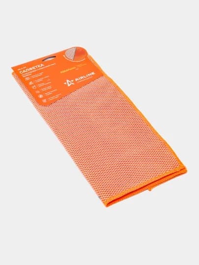 Салфетка из микрофибры и коралловой ткани оранжевая, 35*40 см, AB-A-04