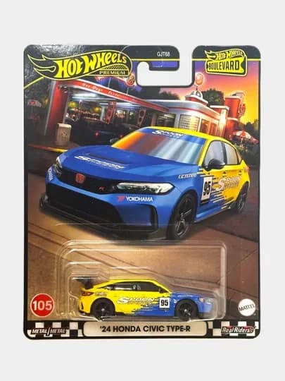 Коллекционная игрушечная машинка Hot Wheels Premium Bulvared 1/64 — MATTEL-HWBULVR-ЛЗЕЛЕН