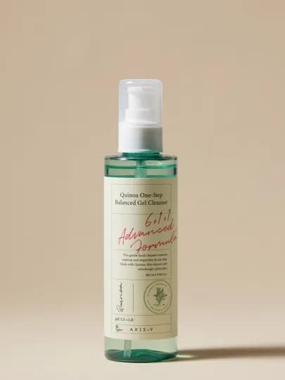 AXIS-Y Quinoa One Step Balanced Gel Cleanser — мягкий гель для умывания с киноа, 180 мл — MNAFER-AXYPENKA