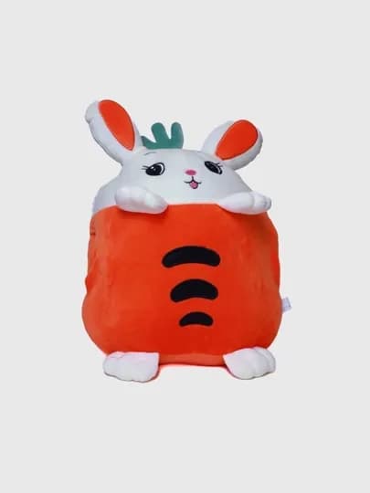 Мягкая игрушка 3 в 1, подушка, одеяло 100х190 — MKIDS7-MEVADYO-ОРАНЖ