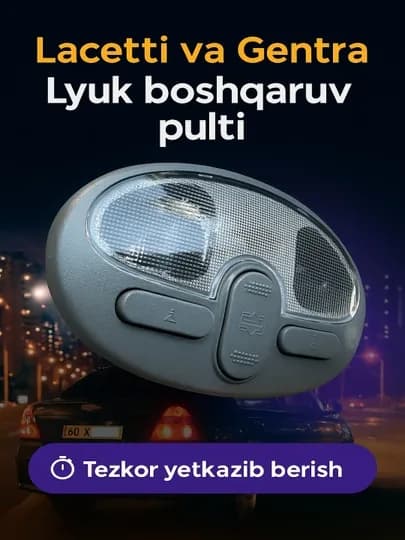 Панель управления люком Lacetti и Gentra (с внутренним освещением)