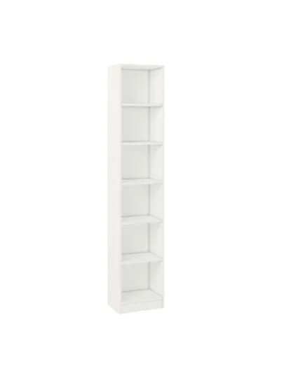 Стеллаж Polini Home Smart Вертикальный, 6 секций, 40x28x202 см, белый