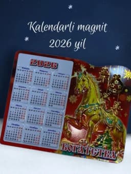 Новогодний магнит на холодильник, символ для нового года, календарь 2026 года — NEORA-MAGNIT-БОРДОВ