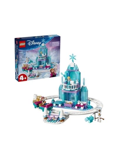 Конструктор LEGO Disney Ледяной замок Эльзы и снежная горка 43281