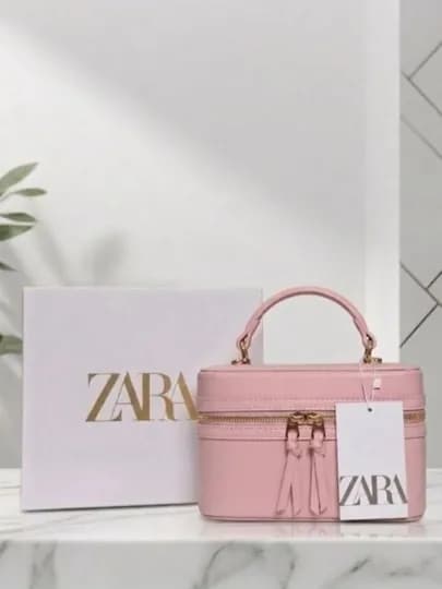 Женская сумка в стиле Zara. Crossbody — модель, которую носят через плечо — MUNSUMK-ZARA901-РОЗОВ