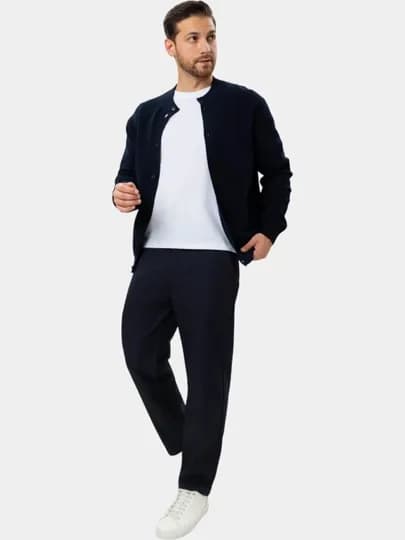 TERRA PRO Мужской кардиган короткая длина AW25CR2-33-22111 — TERRA-22111-ТЕМНСИН-XL