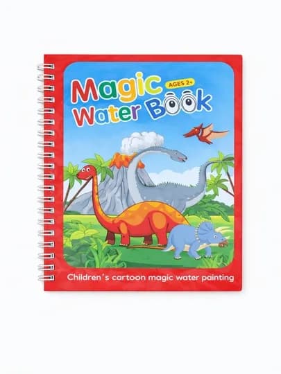 Magic Water Book многоразовая детская водная книжка-раскраска — FAIRYTA-MAGICBOOK3V1-КРАСН