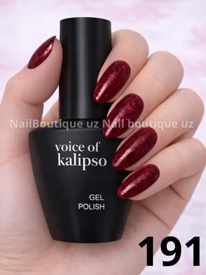 Voice of Calipso Gel Polish —профессиональный гель-лак с глубоким цветом и стойким блеском — UZNAIL-КАЛИПСО3-КРАСН