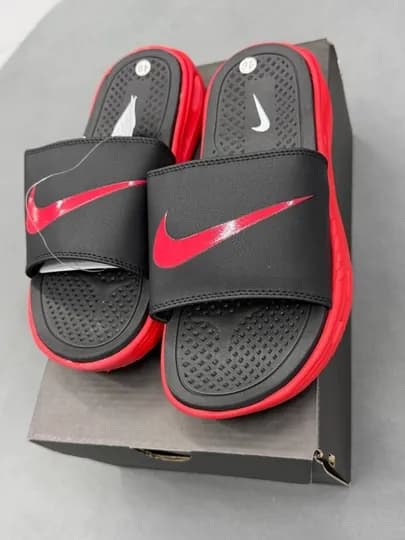 Мужские тапочки Nike, производство Вьетнам, размеры 40–45 — ABUSHO9-NIKETAPOCHKA999-АЛЫЙ-40