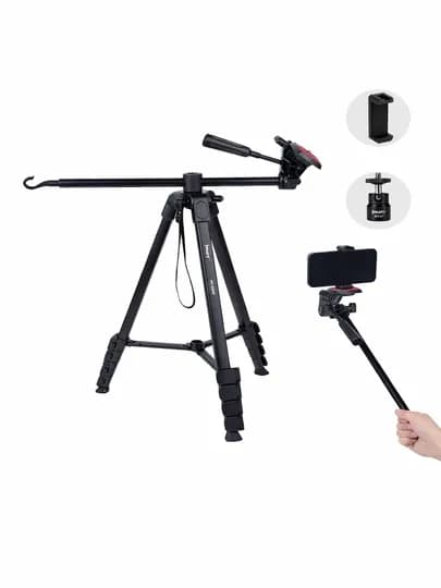 Штатив Jmary KP-2209 для телефона и фотоаппарата, выдерживает до 3 кг, 360°, 47-173 см — EXUZNO1-1SHTATIVJMARYKP2209
