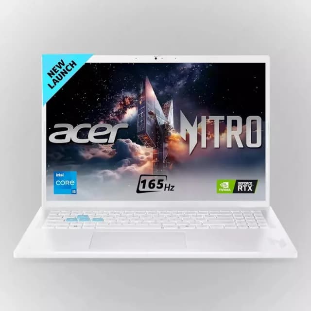 Ноутбук Acer Nitro Lite NL16-71G-55JR / i5-13420H / 16 GB / SSD 512 GB / RTX 3050 / 16", Pearl White