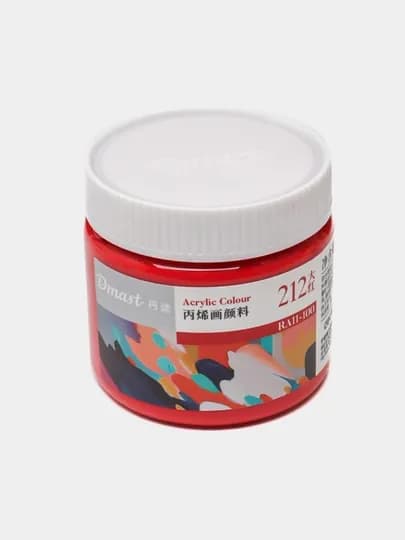 Краска акриловая в банке Dmast Deli RA11-100-212 Red, 100 мл