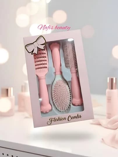 Роскошный Набор Расчесок Fashion Combs – Бережный Уход за Волосами! — MUXRIDD-3TAROG-КРЕМОВ