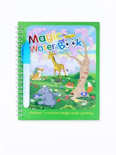 Magic Water Book многоразовая детская водная книжка-раскраска — FAIRYTA-MAGICBOOK3V1-ЛЗЕЛЕН