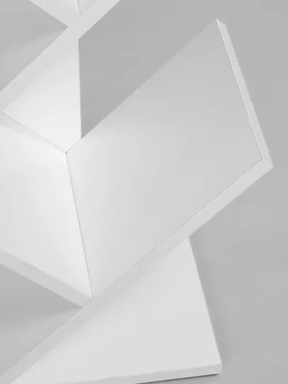 Стеллаж Rise, напольная декоративная полка для книг и игрушек — MEBELTA-RISEPOL-БЕЛЫЙ