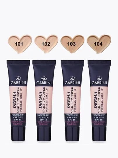 Матирующая тональная основа Gabrini Derma, под макияж, SPF 15