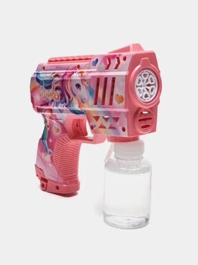 Генератор мыльных пузырей детский, на батарейках BUBBLE GUN — UNSHOPU-KOPIK-ТЕМНРОЗ