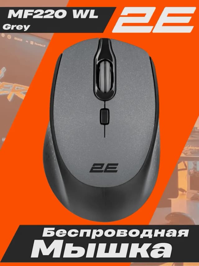 Мыши 2E MF220 WL, серый