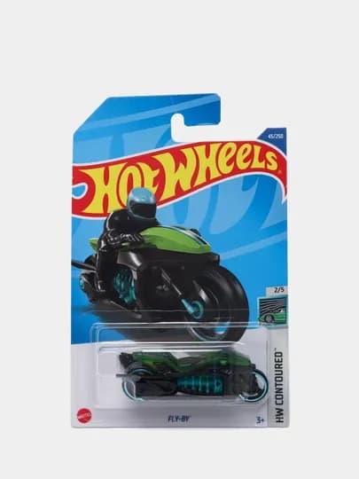 Игрушечная машинка базовой коллекции Hot Wheels — ДЕТИМАГ-HWT002-ТЕМНЗЕЛ