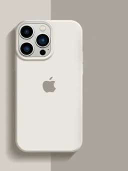 Силиконовый чехол для iPhone — TECHLYF-IPCASE1-БЕЛЫЙ-IP14MB