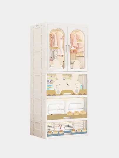 Детский шкаф многоярусный, легко собирается, с ящиками, 113,5х58х40 см