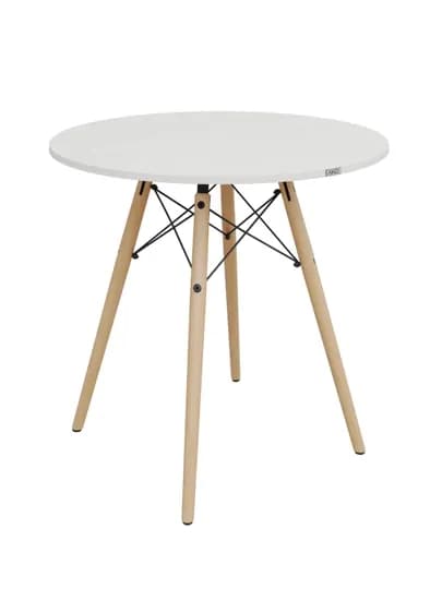 Стол обеденный AIKO Stockholm Egger, кухонный, из ЛДСП и стали, круглый, 90 x 90 x 75 см — AIKOWDS-SKH90EG-ПРОЗР