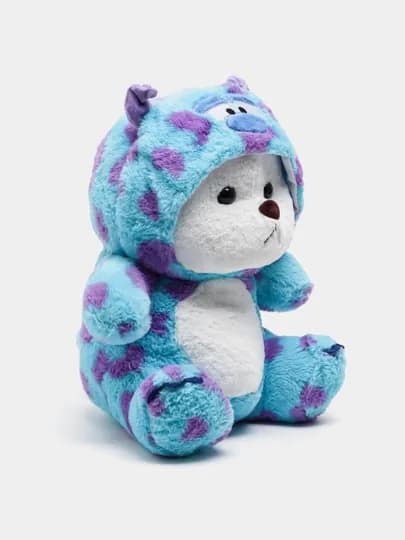 Мишка в костюме Стича, мишка с капюшоном, мягкая игрушка для детей,