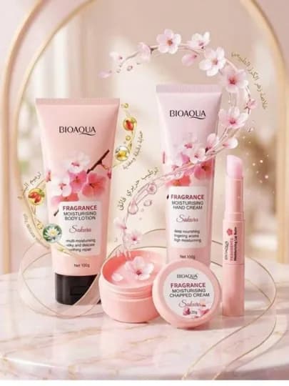 Набор BIOAQUA Sakura для увлажнения кожи, 4 средств — ALZAHRO-SAKURBODYR