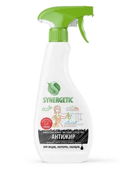 Чистящее средство для удаления жира, копоти и нагара "Антижир" Synergetic, 0.5 л