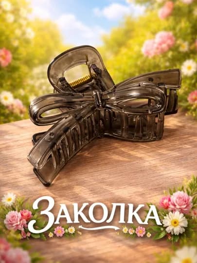 Заколка для волос, зажим-крабик для девочек, заколка неломающаяся, прочная и надежная — MEHIRLI-SINMAYDIGANKRABIK-ШОКОЛ