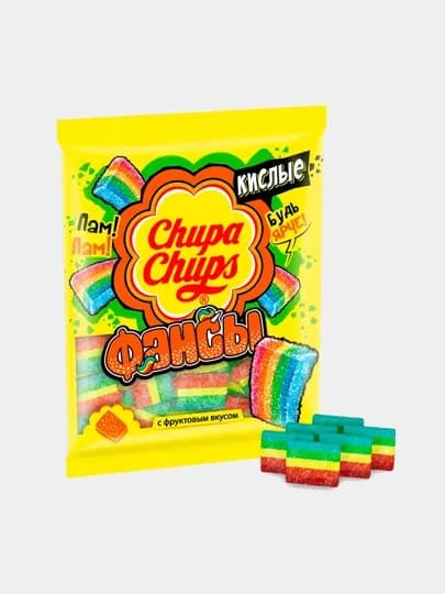 Жевательный мармелад Chupa Chups Кислые фансы, 70 г