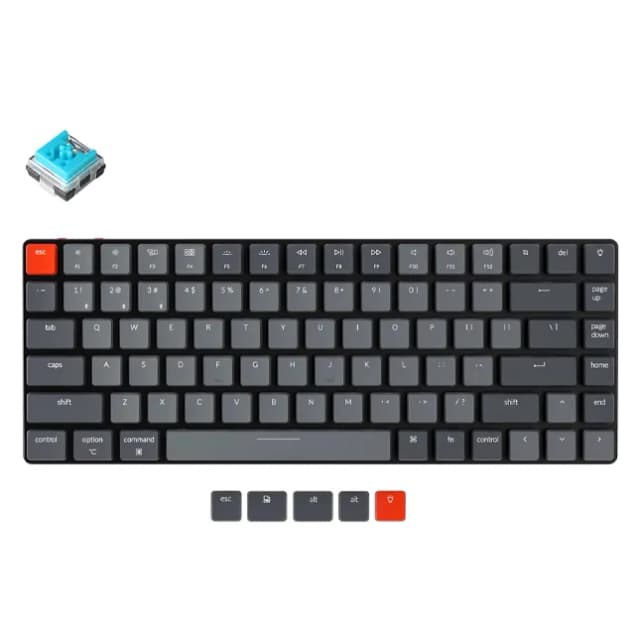 Механическая клавиатура Keychron K3 84 Key Low Profile Gateron Белый светодиод Синий (K3A2_Keychron)