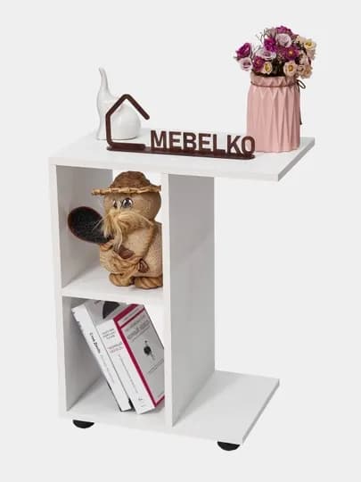 Журнальный столик — UZMEBEL-JSMGG-БЕЛЫЙ