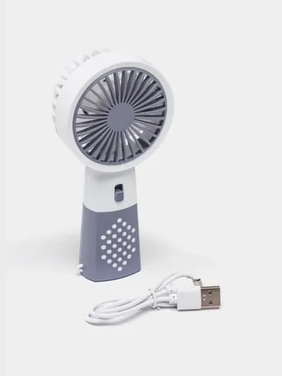 Вентилятор мини, портативный, ручной, компактный, USB зарядка, детский мини-фен — DELA-VINTIL-СИНИЙ