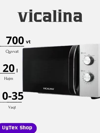 Vicalina MW печь 20 L 700 W VL-114D/115D/116D/122D – удобное управление