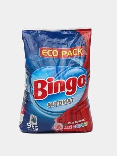 Стиральный порошок Bingo автомат, все цвета розы, 9 кг