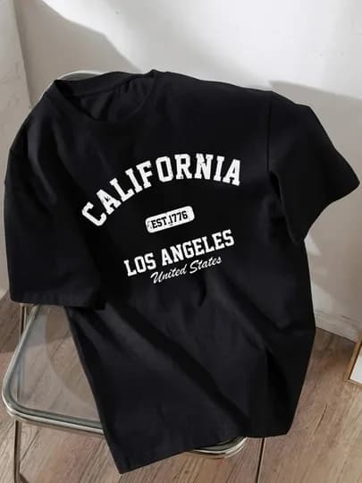 Унисекс, оверсайз футболка для мужчин и женщин — KIYIMBE-CALIFORNIA4856-ЧЕРН-54
