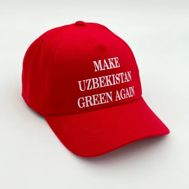Make Uzbekistan Green Again qizil kepkasi