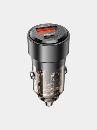 Автомобильное зарядное устройство Прикуриватель Borofone BZ20 38W 2 портами PD20W+QC3.0
