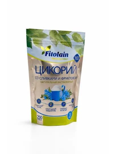 Цикорий растворимый Fitolain, со сливками и фруктозой, 250 г