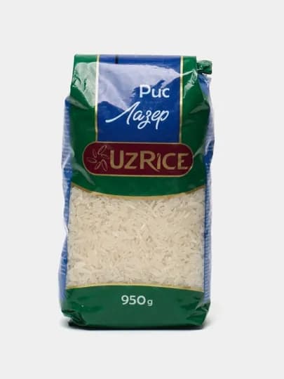 Рис Лазер высший сорт, UzRice, 950 г